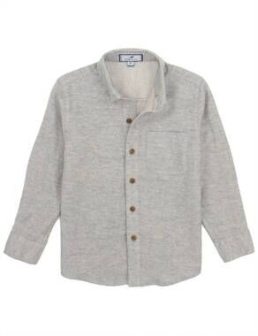 NEW PROPERLY TIED boys breeze long sleeve shirt in pewter